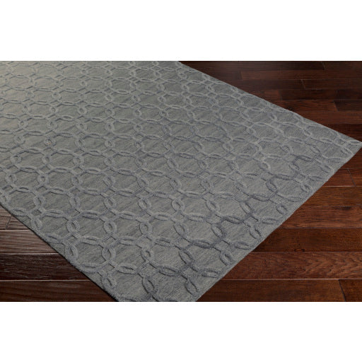 Surya Arete Modern Medium Gray, Black Rugs AET-1000