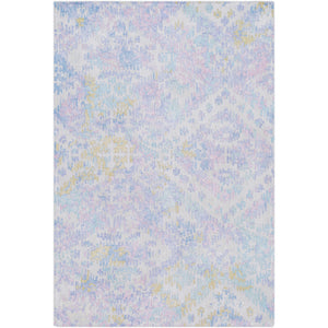 Surya Antigua Global Denim, Bright Blue, Lilac, Aqua, Sky Blue, Light Gray, Olive Rugs AGA-1009