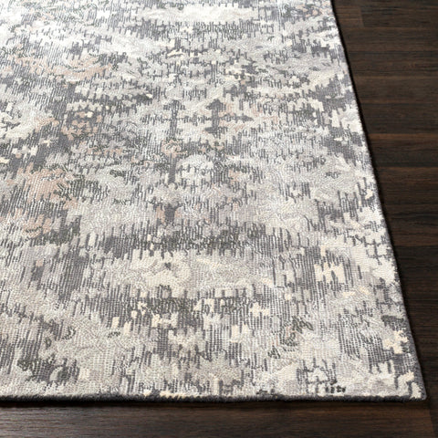 Image of Surya Antigua Global Charcoal, Medium Gray, Light Gray, Cream, Taupe Rugs AGA-1010