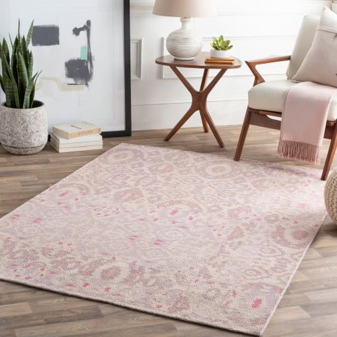 Image of Surya Antigua Global Blush, Mauve, Lilac, Bright Pink, Rose Rugs AGA-1013