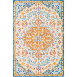 Surya Antigua Traditional Bright Blue, Mint, Cream, Saffron, Bright Orange, Sky Blue, Bright Purple Rugs AGA-1014