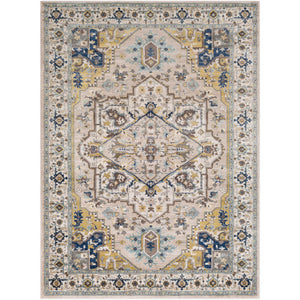 Surya Athens Traditional Camel, Navy, Ivory, Sky Blue, Charcoal, Butter, White Rugs AHN-2301