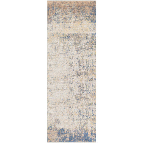 Image of Surya Aisha Modern Sky Blue, Camel, Taupe, Mustard Rugs AIS-2300