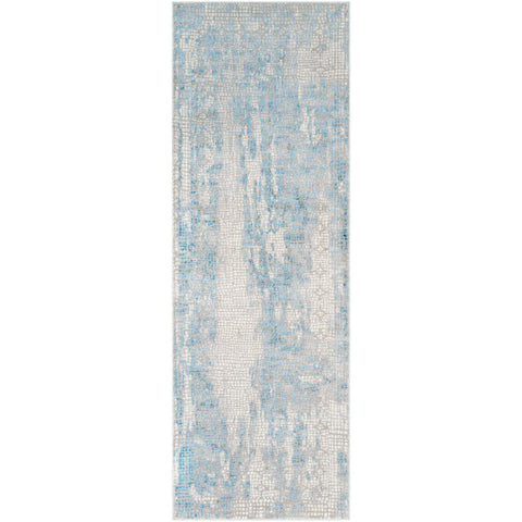 Image of Surya Aisha Modern Sky Blue, Medium Gray, Light Gray, White Rugs AIS-2301
