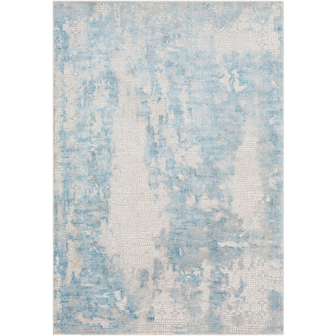 Image of Surya Aisha Modern Sky Blue, Medium Gray, Light Gray, White Rugs AIS-2301