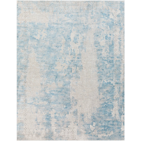 Image of Surya Aisha Modern Sky Blue, Medium Gray, Light Gray, White Rugs AIS-2301