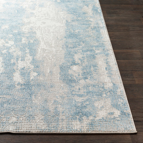 Image of Surya Aisha Modern Sky Blue, Medium Gray, Light Gray, White Rugs AIS-2301