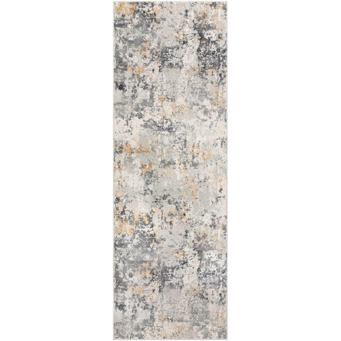 Image of Surya Aisha Modern Charcoal, Medium Gray, Light Gray, Mustard Rugs AIS-2303