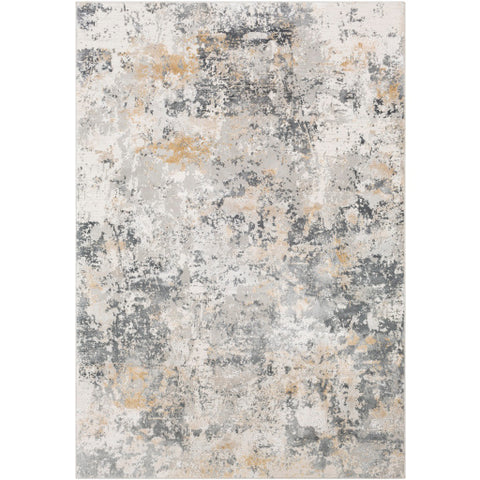 Image of Surya Aisha Modern Charcoal, Medium Gray, Light Gray, Mustard Rugs AIS-2303