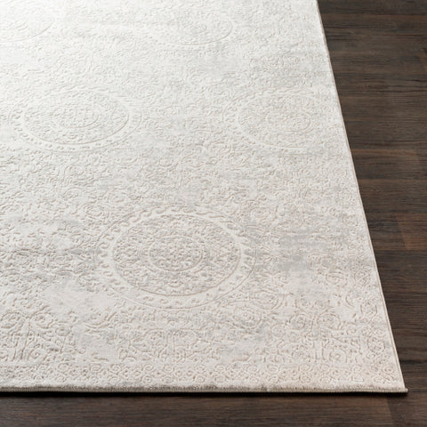 Image of Surya Aisha Traditional Light Gray, White Rugs AIS-2307