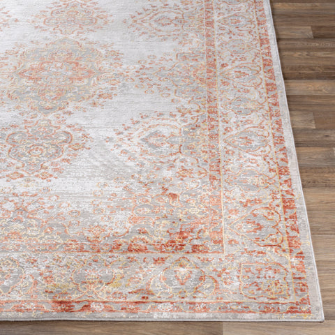 Image of Surya Aisha Modern Burnt Orange, Wheat, White, Light Gray, Medium Gray Rugs AIS-2312