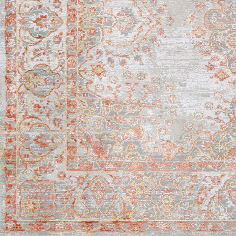 Image of Surya Aisha Modern Burnt Orange, Wheat, White, Light Gray, Medium Gray Rugs AIS-2312