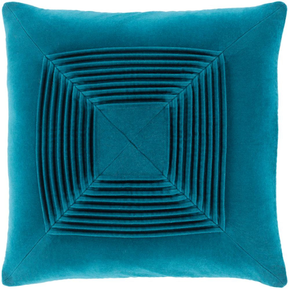 Surya Akira Texture Teal Pillow Cover AKA-007-Wanderlust Rugs