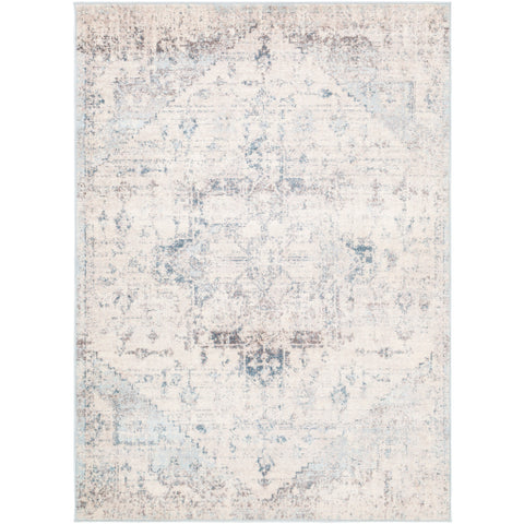 Image of Surya Ankara Traditional Pale Blue, Light Gray, Bright Blue, Ivory, Camel, Cream Rugs AKR-2310