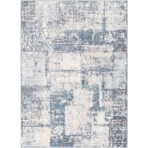 Surya Ankara Modern Teal, Sky Blue, Charcoal, Medium Gray, Light Gray, Cream Rugs AKR-2313