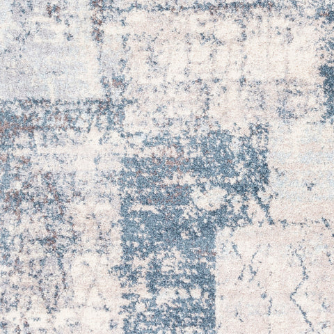 Image of Surya Ankara Modern Teal, Sky Blue, Charcoal, Medium Gray, Light Gray, Cream Rugs AKR-2313
