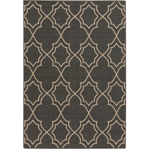 Image of Surya Alfresco Cottage Black, Camel Rugs ALF-9590