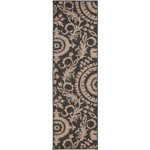 Image of Surya Alfresco Cottage Black, Camel Rugs ALF-9615