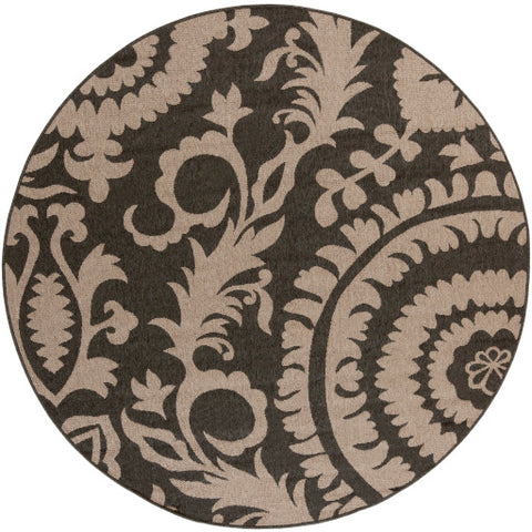 Image of Surya Alfresco Cottage Black, Camel Rugs ALF-9615