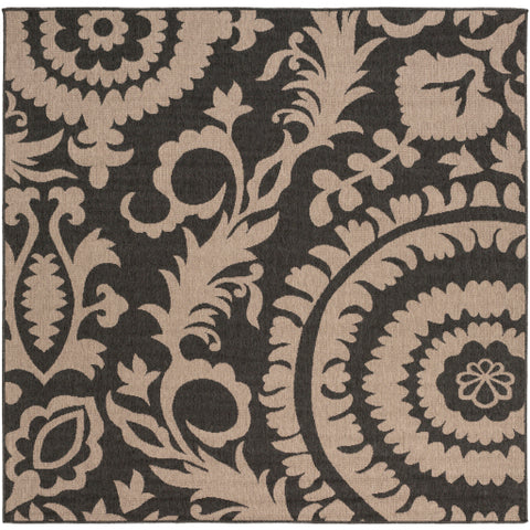 Image of Surya Alfresco Cottage Black, Camel Rugs ALF-9615