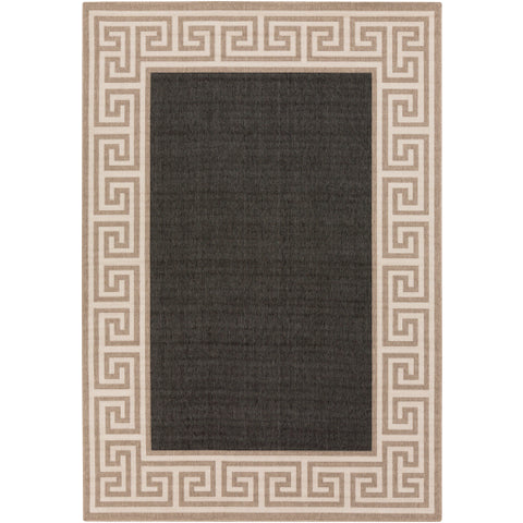 Image of Surya Alfresco Cottage Black, Camel, Cream Rugs ALF-9626