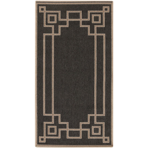 Image of Surya Alfresco Cottage Black, Camel, Cream Rugs ALF-9630