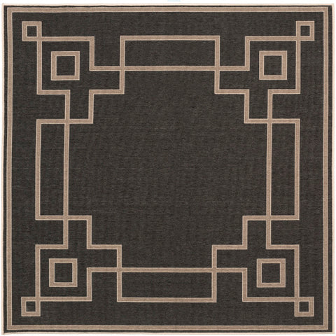 Image of Surya Alfresco Cottage Black, Camel, Cream Rugs ALF-9630