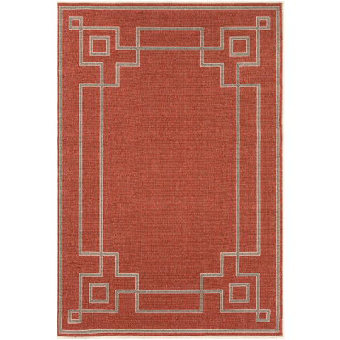 Image of Surya Alfresco Cottage Rust, Camel, Cream Rugs ALF-9631