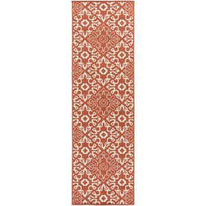 Surya Alfresco Cottage Rust, Cream Rugs ALF-9636