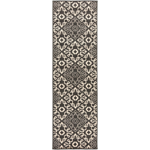 Image of Surya Alfresco Cottage Black, Cream Rugs ALF-9637