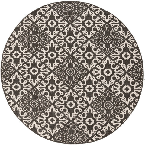 Image of Surya Alfresco Cottage Black, Cream Rugs ALF-9637