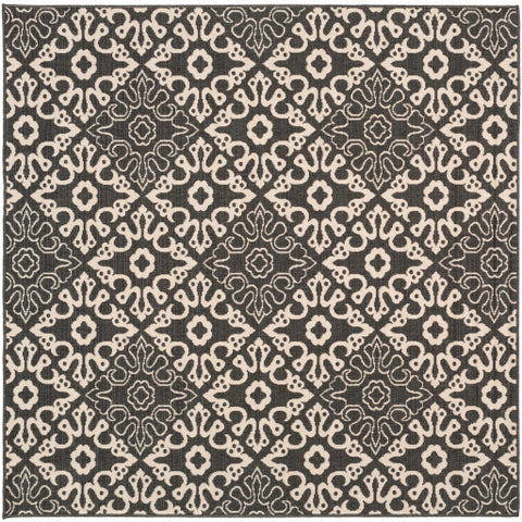 Image of Surya Alfresco Cottage Black, Cream Rugs ALF-9637