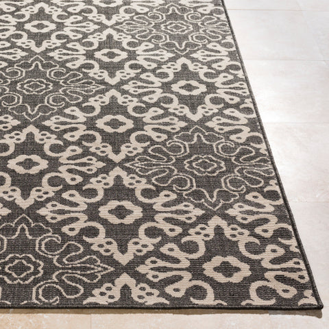 Image of Surya Alfresco Cottage Black, Cream Rugs ALF-9637