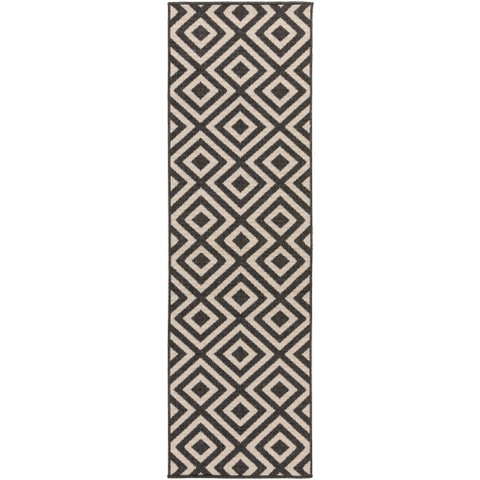 Image of Surya Alfresco Modern Black, Cream Rugs ALF-9639