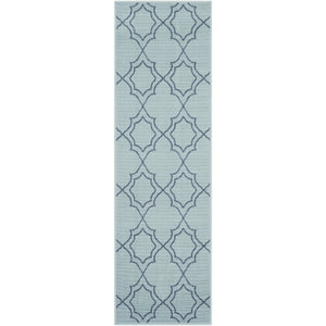 Surya Alfresco Cottage Aqua, Charcoal Rugs ALF-9652