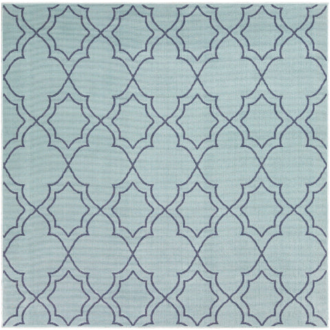 Image of Surya Alfresco Cottage Aqua, Charcoal Rugs ALF-9652