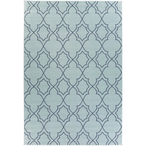 Image of Surya Alfresco Cottage Aqua, Charcoal Rugs ALF-9652