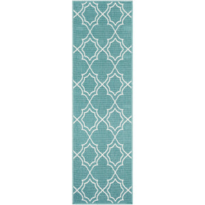 Surya Alfresco Cottage Teal, White Rugs ALF-9653