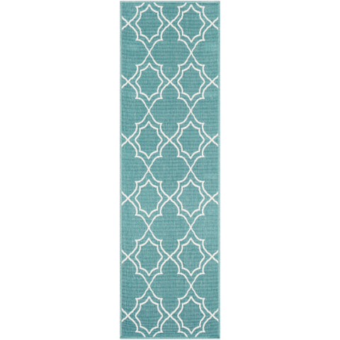 Image of Surya Alfresco Cottage Teal, White Rugs ALF-9653