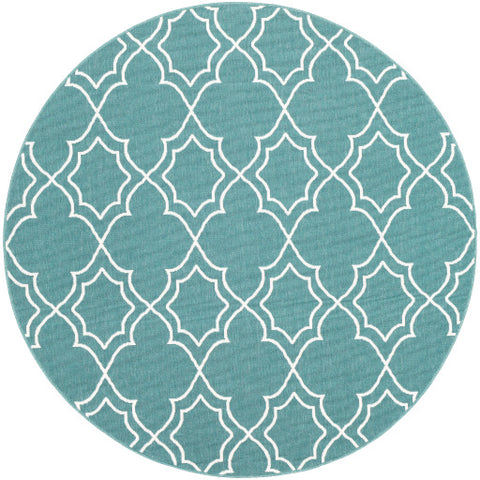 Image of Surya Alfresco Cottage Teal, White Rugs ALF-9653