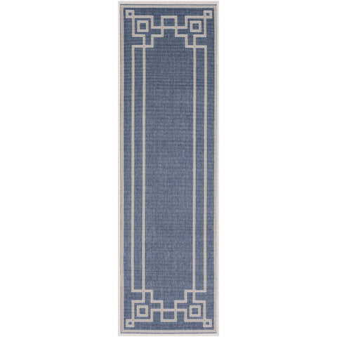 Image of Surya Alfresco Cottage Dark Blue, Taupe, White Rugs ALF-9654