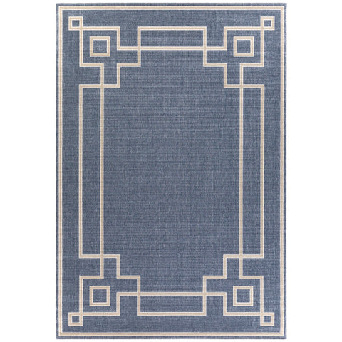 Image of Surya Alfresco Cottage Dark Blue, Taupe, White Rugs ALF-9654