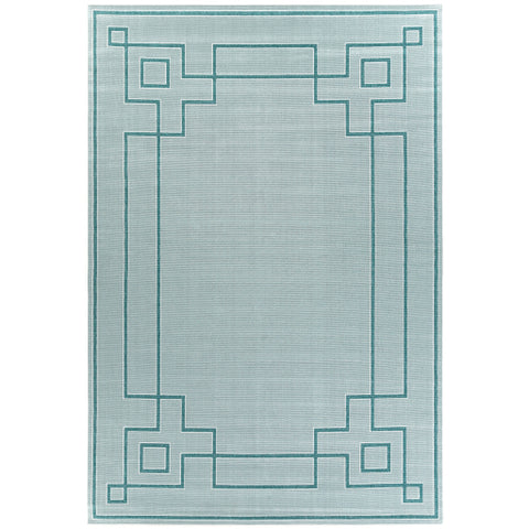 Image of Surya Alfresco Cottage Aqua, Teal, White Rugs ALF-9655