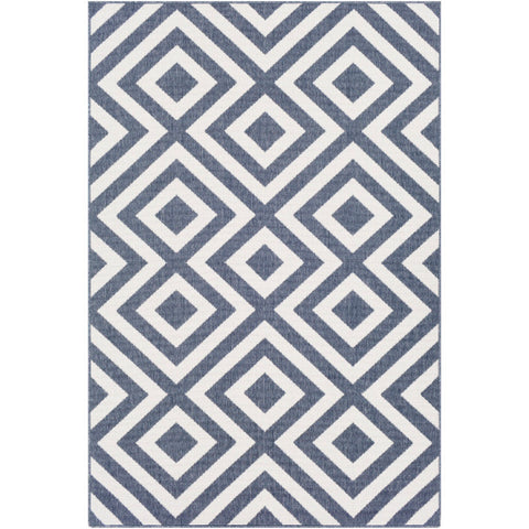 Image of Surya Alfresco Modern Charcoal, White Rugs ALF-9657