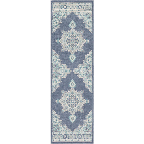 Image of Surya Alfresco Traditional Charcoal, Aqua, Taupe, White, Teal Rugs ALF-9670