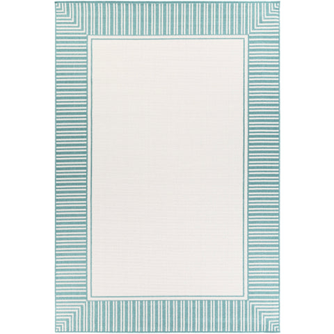 Image of Surya Alfresco Cottage Teal, White Rugs ALF-9680