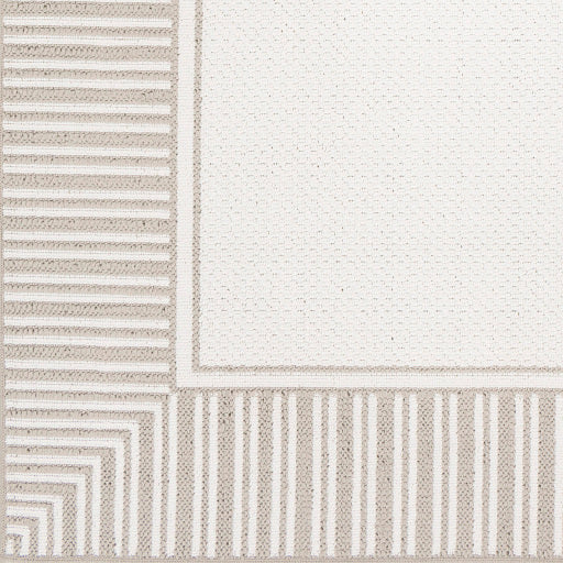 Surya Alfresco Cottage Taupe, White Rugs ALF-9681