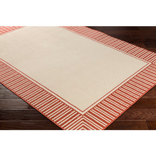 Surya Alfresco Cottage Burnt Orange, Cream Rugs ALF-9683