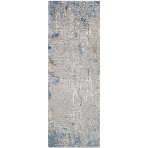 Image of Surya Alpine Modern Denim, Medium Gray, Charcoal, White Rugs ALP-2308