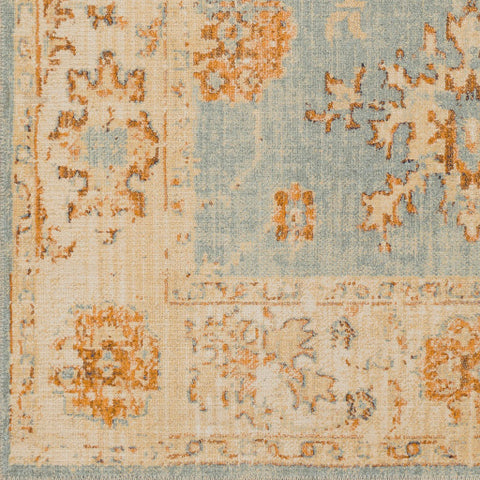 Image of Surya Amelie Traditional Aqua, Tan, Camel, Butter Rugs AML-2302